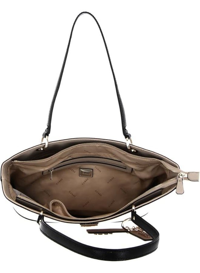 GUESS Noelle Elite Tote Shoulder Bag – Natural Multi (Beige), Spacious & Elegant Design - Image 3